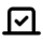 Checked ballot vote icon